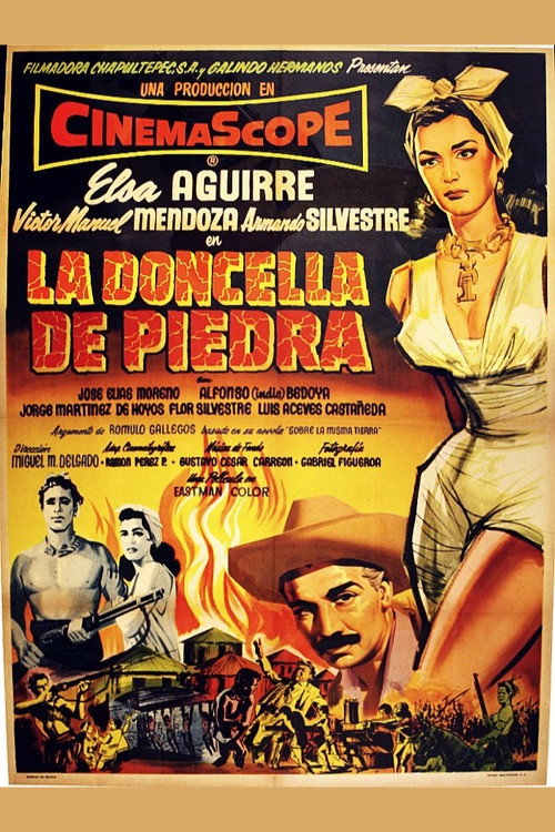 Movie poster for La doncella de piedra (1956)