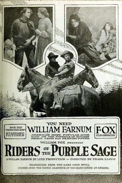 Movie poster for Riders of the Purple Sage (1918)