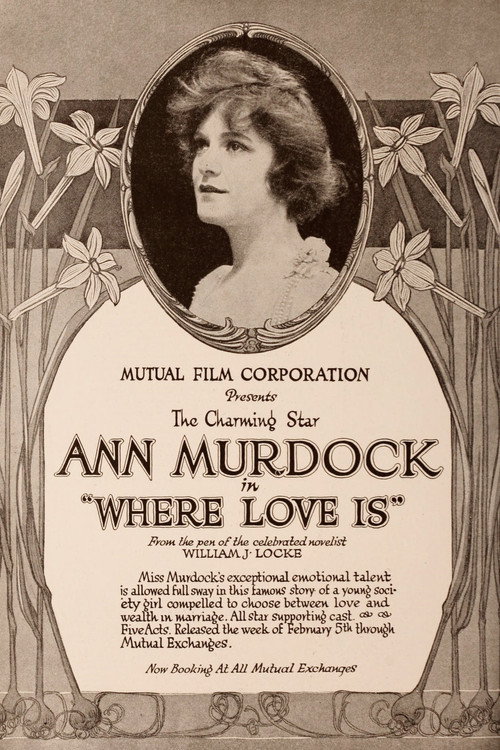 Movie poster for Where Love Is (1917)
