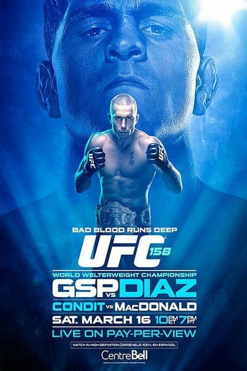 Movie poster for UFC 158: St-Pierre vs. Diaz (2013)