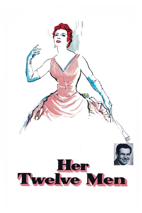 Movie poster for Her Twelve Men (1954)