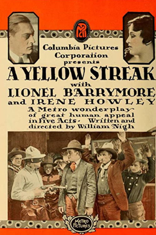 Movie poster for A Yellow Streak (1915)