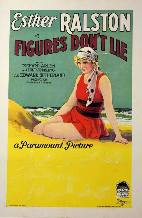 Movie poster for Figures Don't Lie (1927)