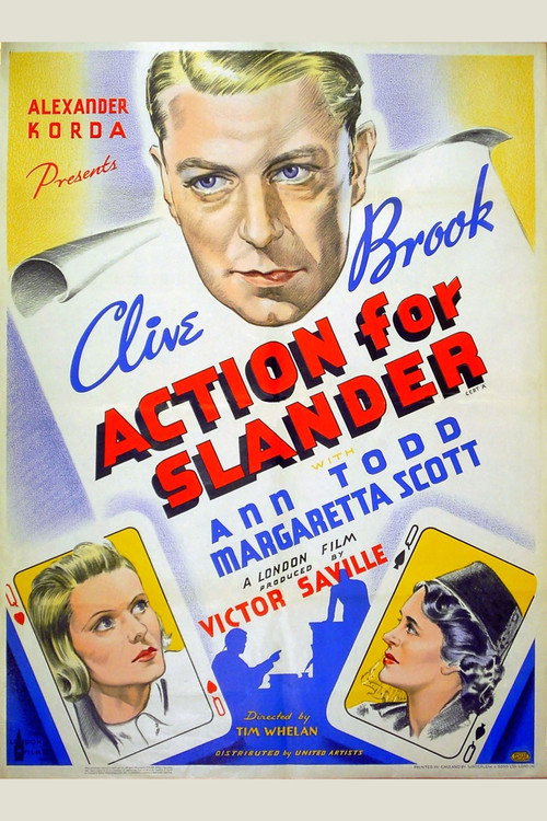 Movie poster for Action for Slander (1937)