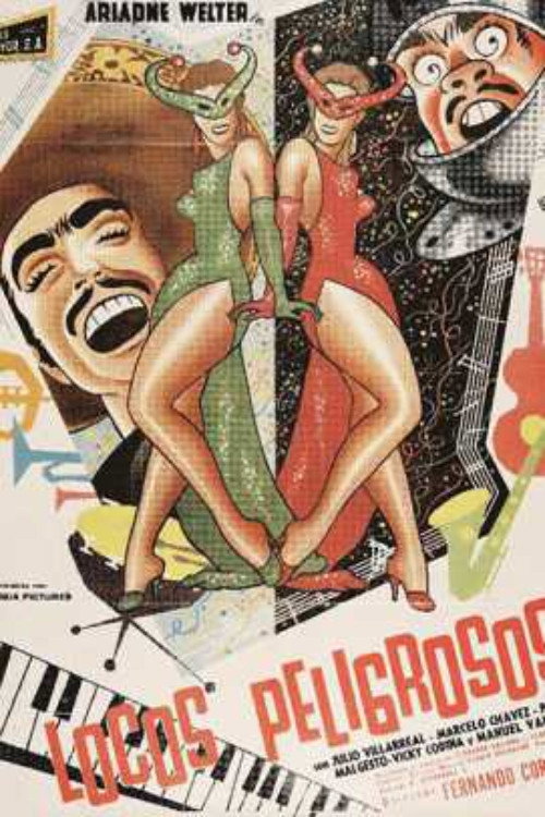 Movie poster for Locos Peligrosos (1957)