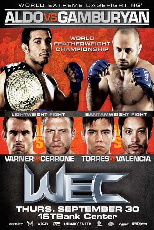 Movie poster for WEC 51: Aldo vs. Gamburyan (2010)