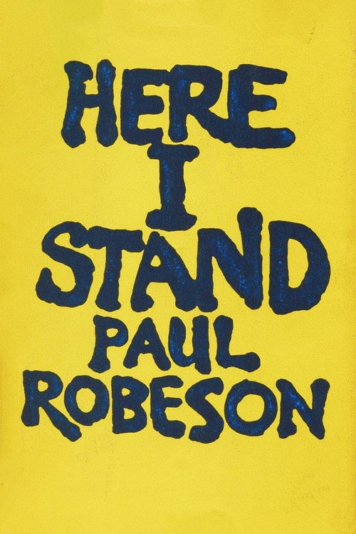 Movie poster for Paul Robeson: Here I Stand (1999)