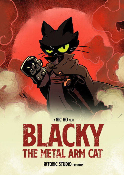Movie poster for Blacky the Metal Arm Cat (2025)