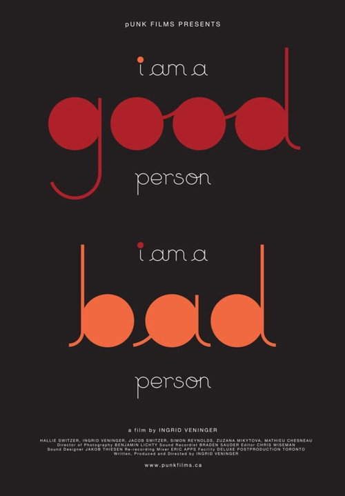 Movie poster for I Am a Good Person/I Am a Bad Person (2012)