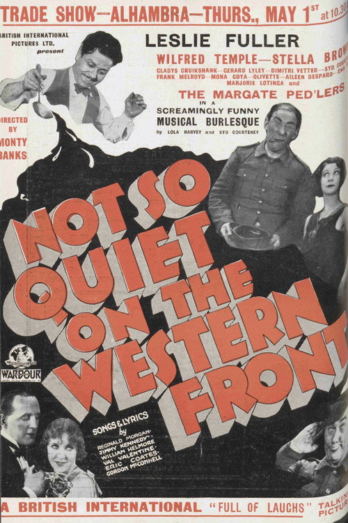 Movie poster for Not So Quiet on the Western Front (1930)