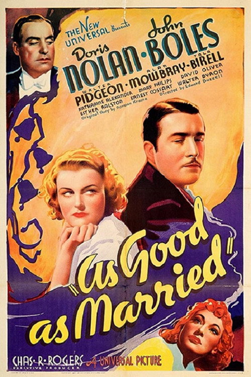 Movie poster for As Good as Married (1937)