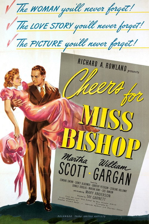 Movie poster for Cheers for Miss Bishop (1941)