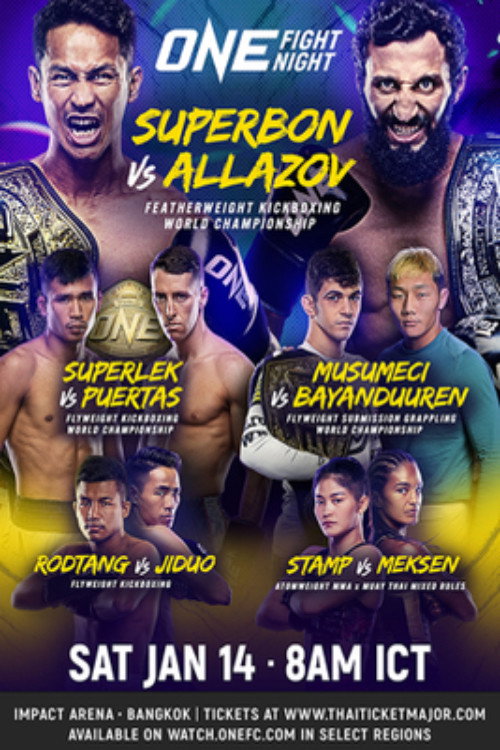 Movie poster for ONE Fight Night 6: Superbon vs. Allazov (2023)