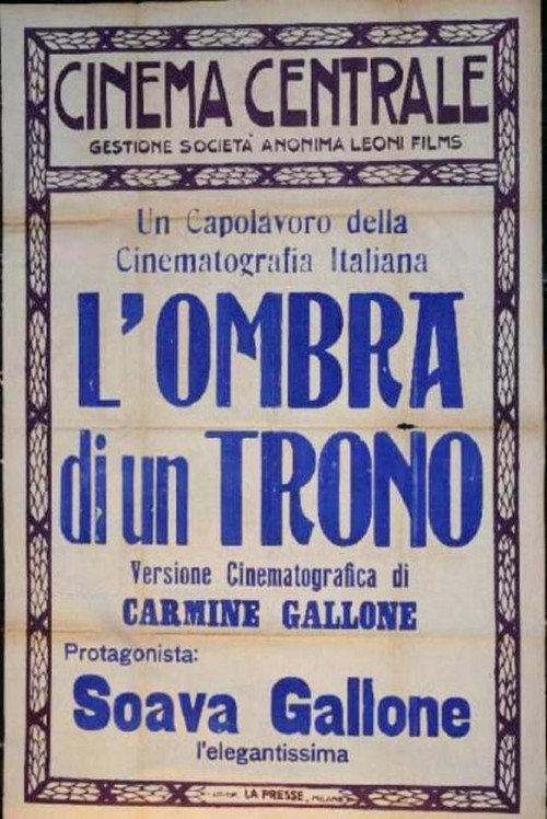 Movie poster for The Shadow of a Throne (1920)