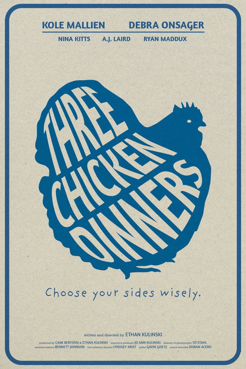 Movie poster for Three Chicken Dinners (2025)