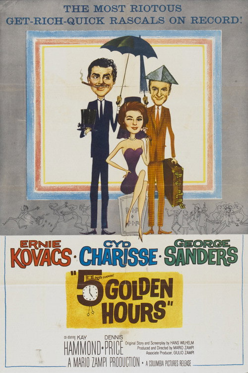 Movie poster for Five Golden Hours (1961)