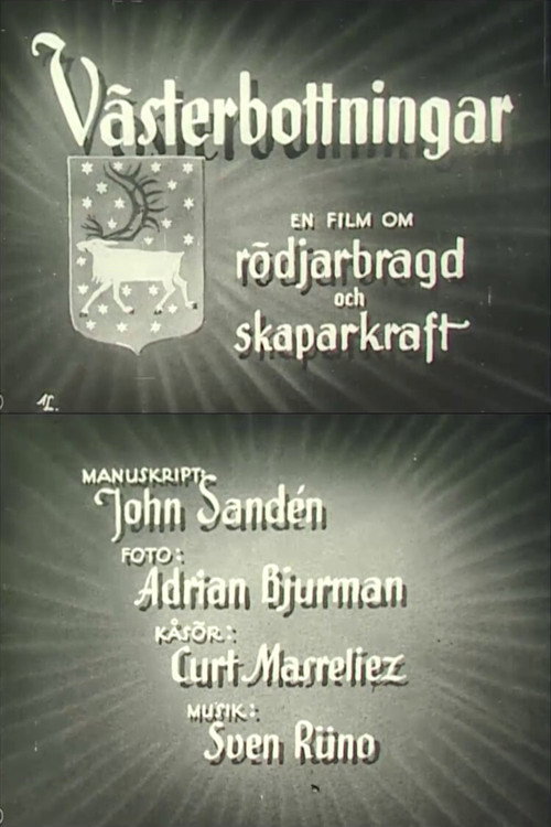 Movie poster for Westrobothnians (1942)
