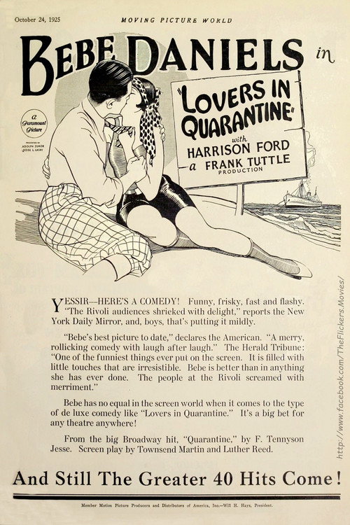 Movie poster for Lovers in Quarantine (1925)