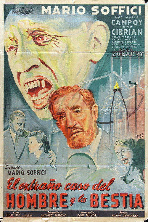 Movie poster for The Strange Case of the Man and the Beast (1951)