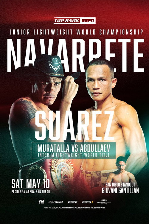 Movie poster for Emanuel Navarrete vs. Charly Suarez (2025)