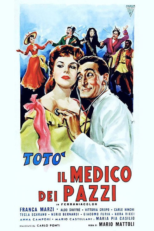 Movie poster for Il medico dei pazzi (1954)