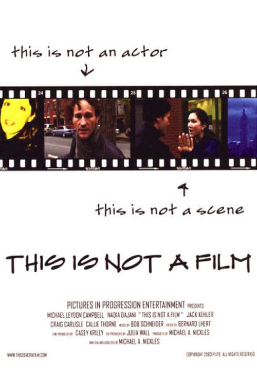 Movie poster for This is Not a Film (2004)