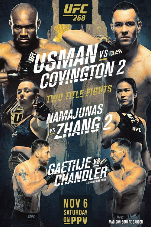 Movie poster for UFC 268: Usman vs. Covington 2 (2021)