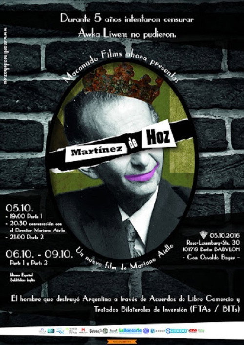 Movie poster for Martínez de Hoz (Parte 2) (2016)