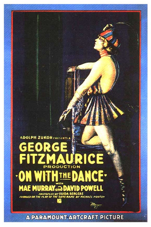 Movie poster for On with the Dance (1920)