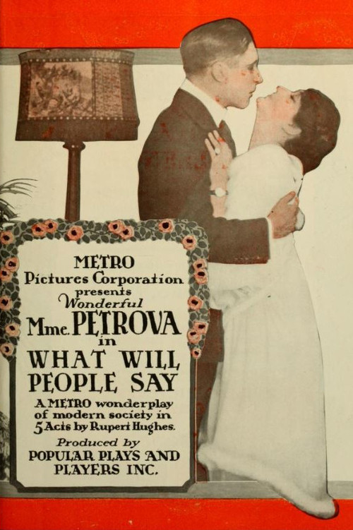 Movie poster for What Will People Say? (1916)