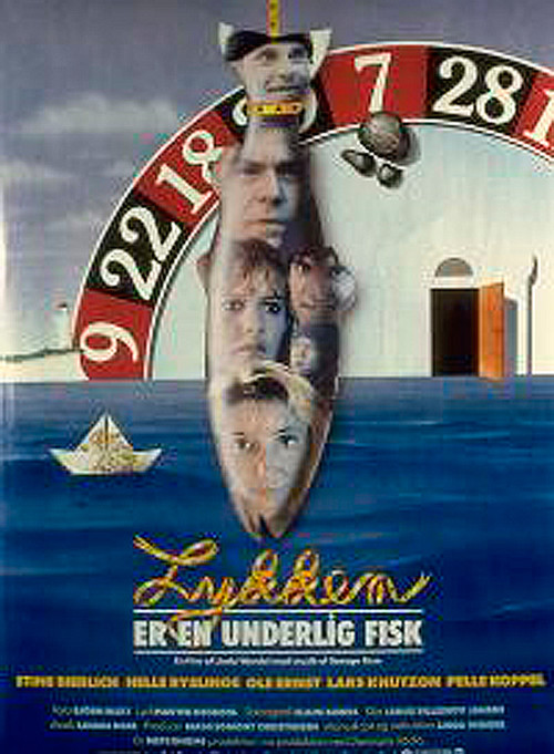 Movie poster for Lykken er en underlig fisk (1989)
