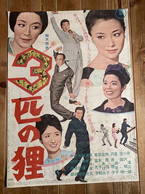 Movie poster for 3 Raccoon Dogs (1966)