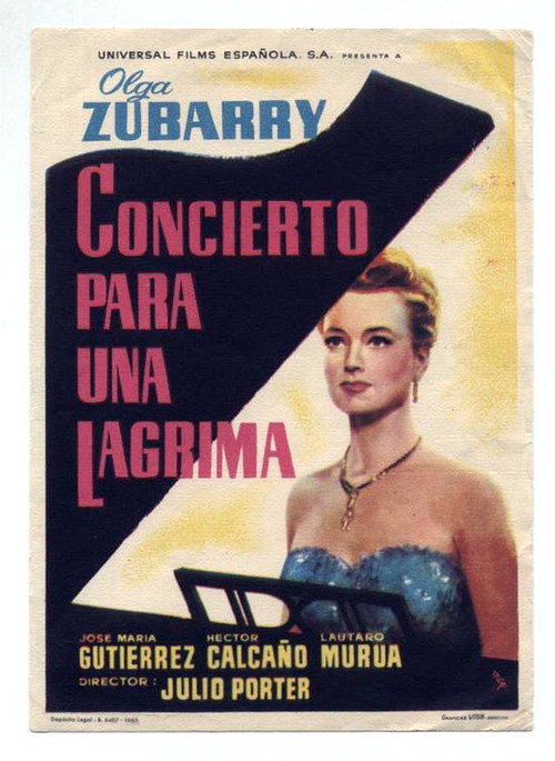 Movie poster for Concert for a tear (1955)