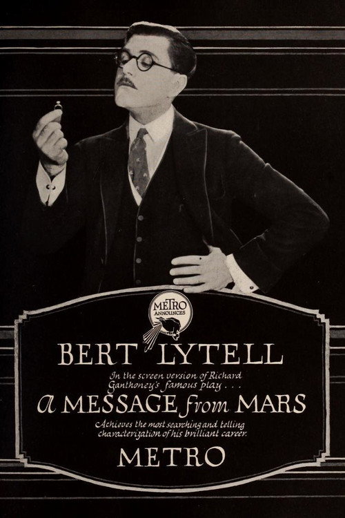 Movie poster for A Message from Mars (1921)