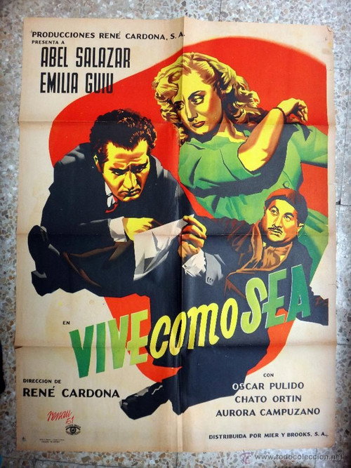 Movie poster for Vive como sea (1952)