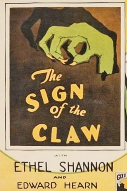 Movie poster for The Sign of the Claw (1926)