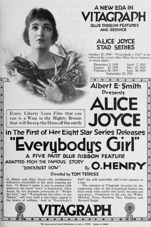 Movie poster for Everybody's Girl (1918)