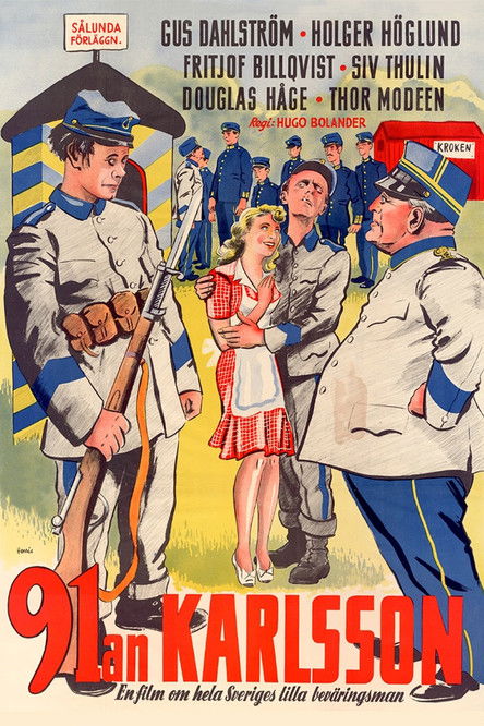 Movie poster for Private Number 91-Karlsson (1946)