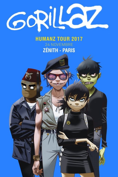 Movie poster for Gorillaz at Zénith 2017 (2017)