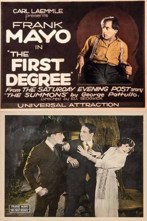 Movie poster for The First Degree (1923)