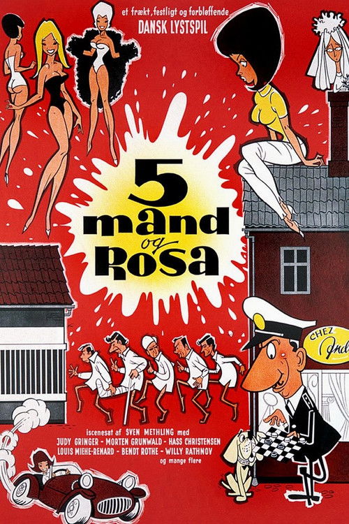 Movie poster for Five men and Rosa (1964)