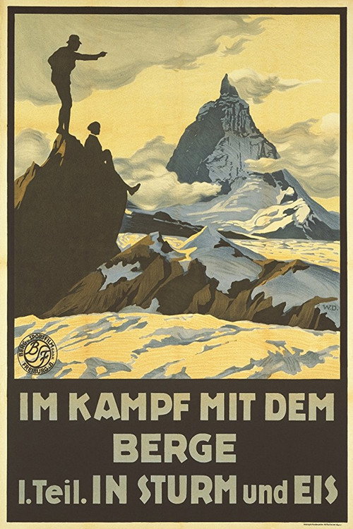Movie poster for Im Kampf mit dem Berge (1921)