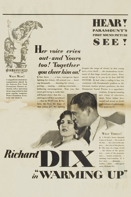 Movie poster for Warming Up (1928)