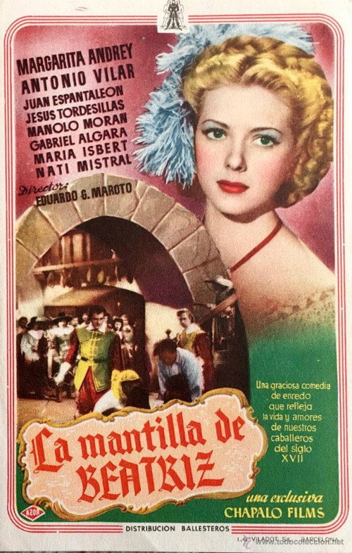 Movie poster for La mantilla de Beatriz (1946)
