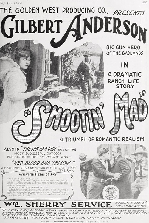 Movie poster for Shootin' Mad (1918)