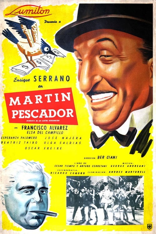 Movie poster for Martín pescador (1951)