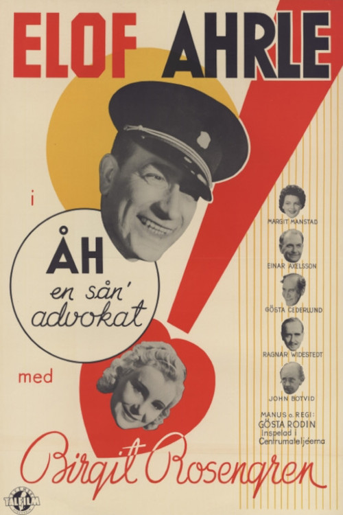Movie poster for Åh, en sån' advokat (1940)