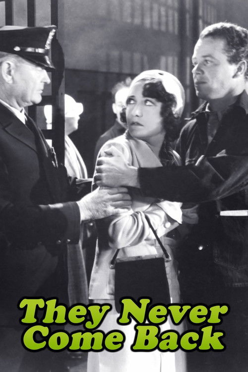 Movie poster for They Never Come Back (1932)
