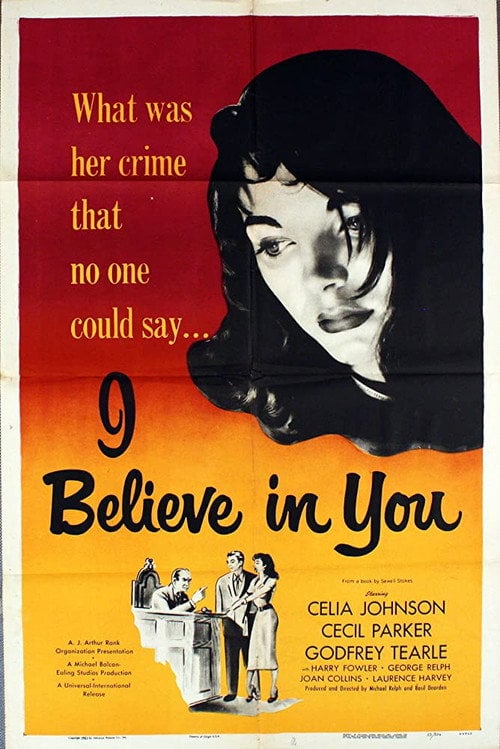 Movie poster for I Believe in You (1952)
