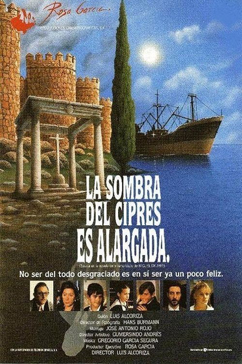 Movie poster for La sombra del ciprés es alargada (1990)